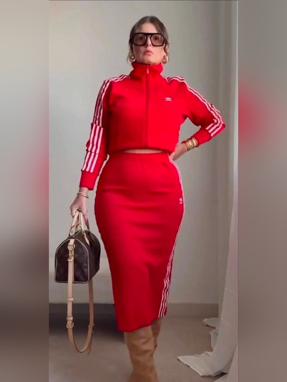 NWT Adidas Originals Skirt & Track Jacket Set